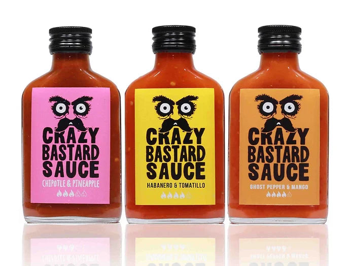 Crazy Bastard - 3 Sauce Set (Bästsäljare)