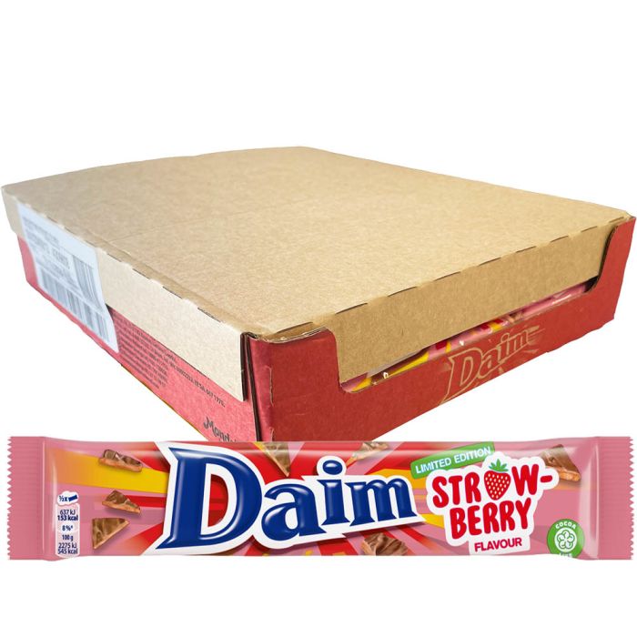 Daim Strawberry 56g 36st - Hel kartong Storpack