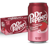 Dr Pepper Strawberries and Cream 355ml 12st