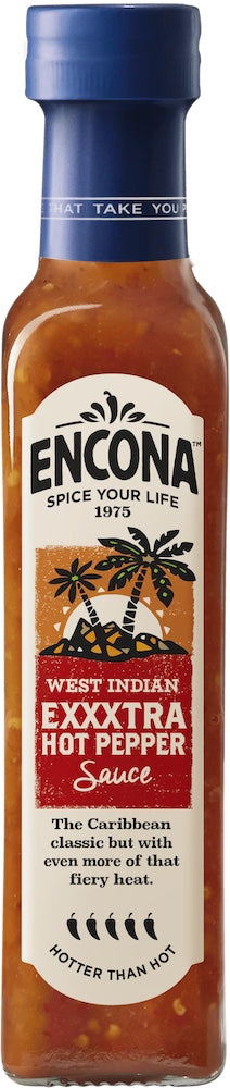 Encona West Indian Exxxtra Hot Pepper Sauce 142ml