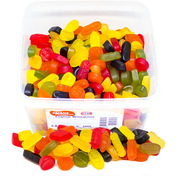 English Winegums 2kg Storpack Skåne Konfektyrer Lösvikt