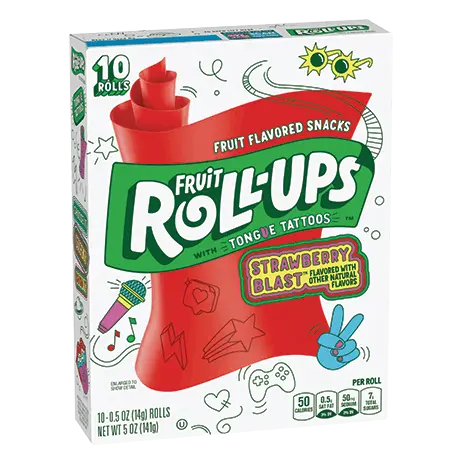 Fruit Roll-ups Strawbery Blast 141g