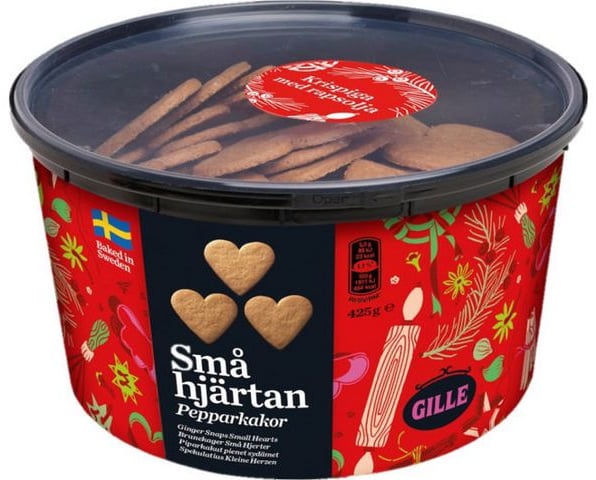 Gille Pepparkakor Små Hjärtan 425g