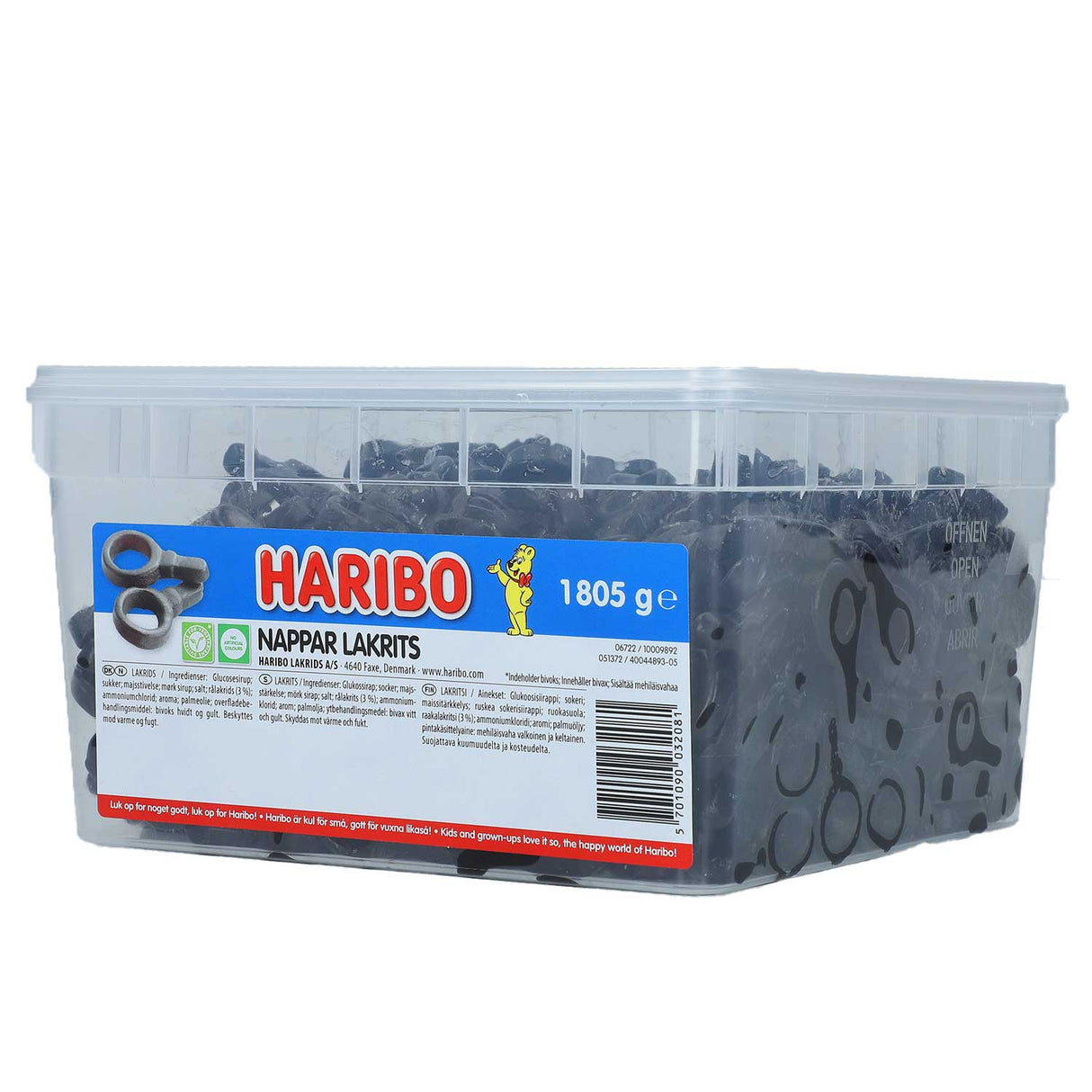 Nappar Lakrits 1,805kg Haribo Storpack