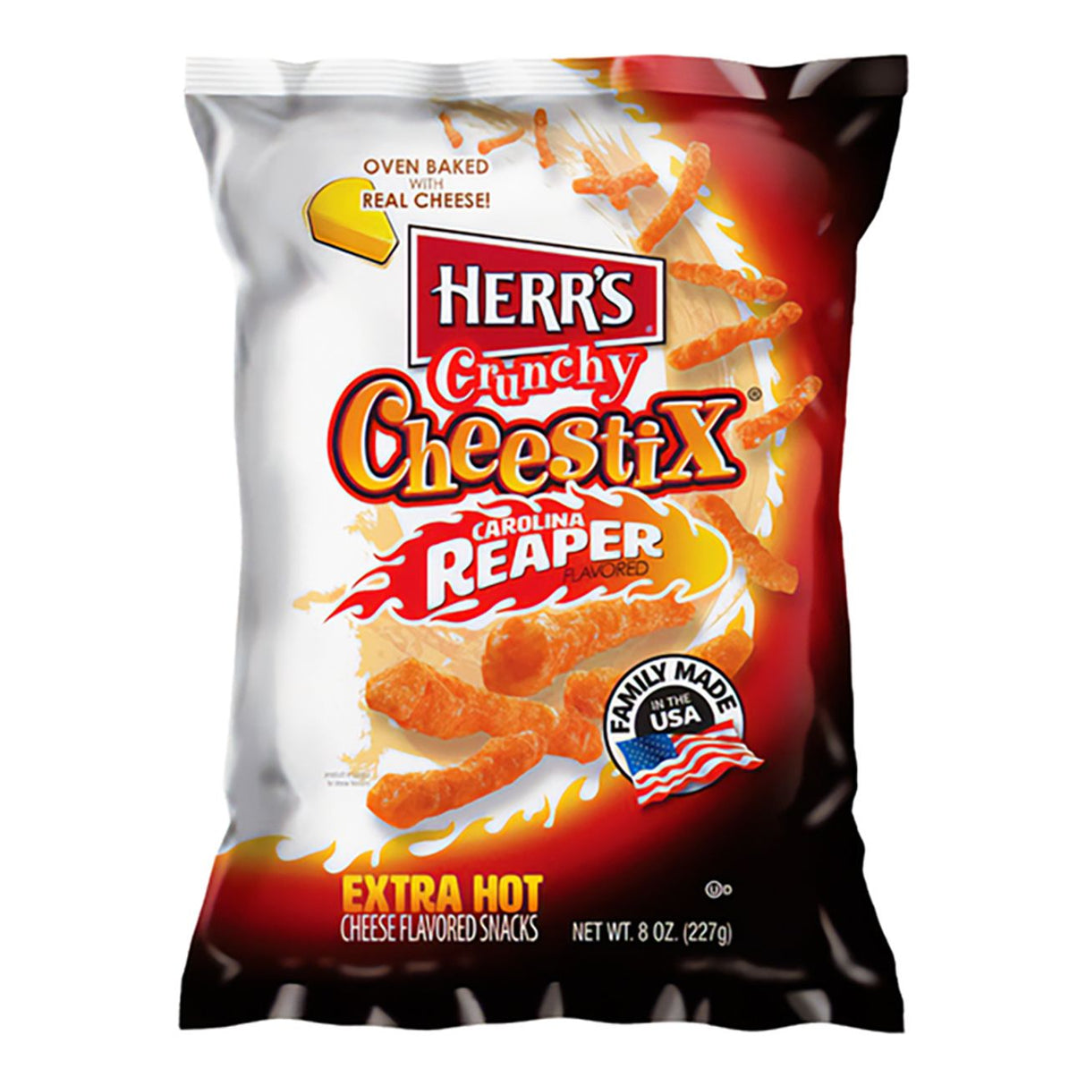 Herr’s Crunchy Cheestix Carolina Reaper 227g