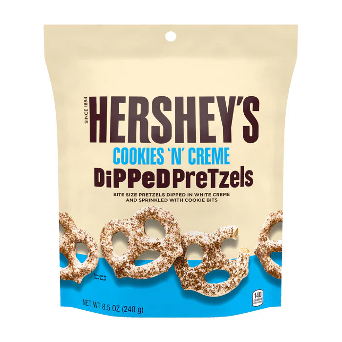 Hersheys Cookies n Cream Dipped Pretzelz Storpack 240g