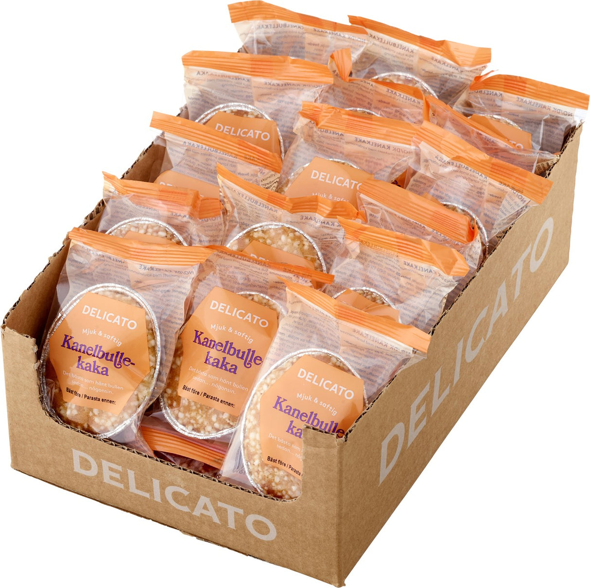 Delicato Kanelbullekaka 50g 25st Storpack