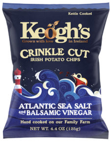 Keoghs Crinkle Cut Sea Salt and Balsam Vinegar 125g