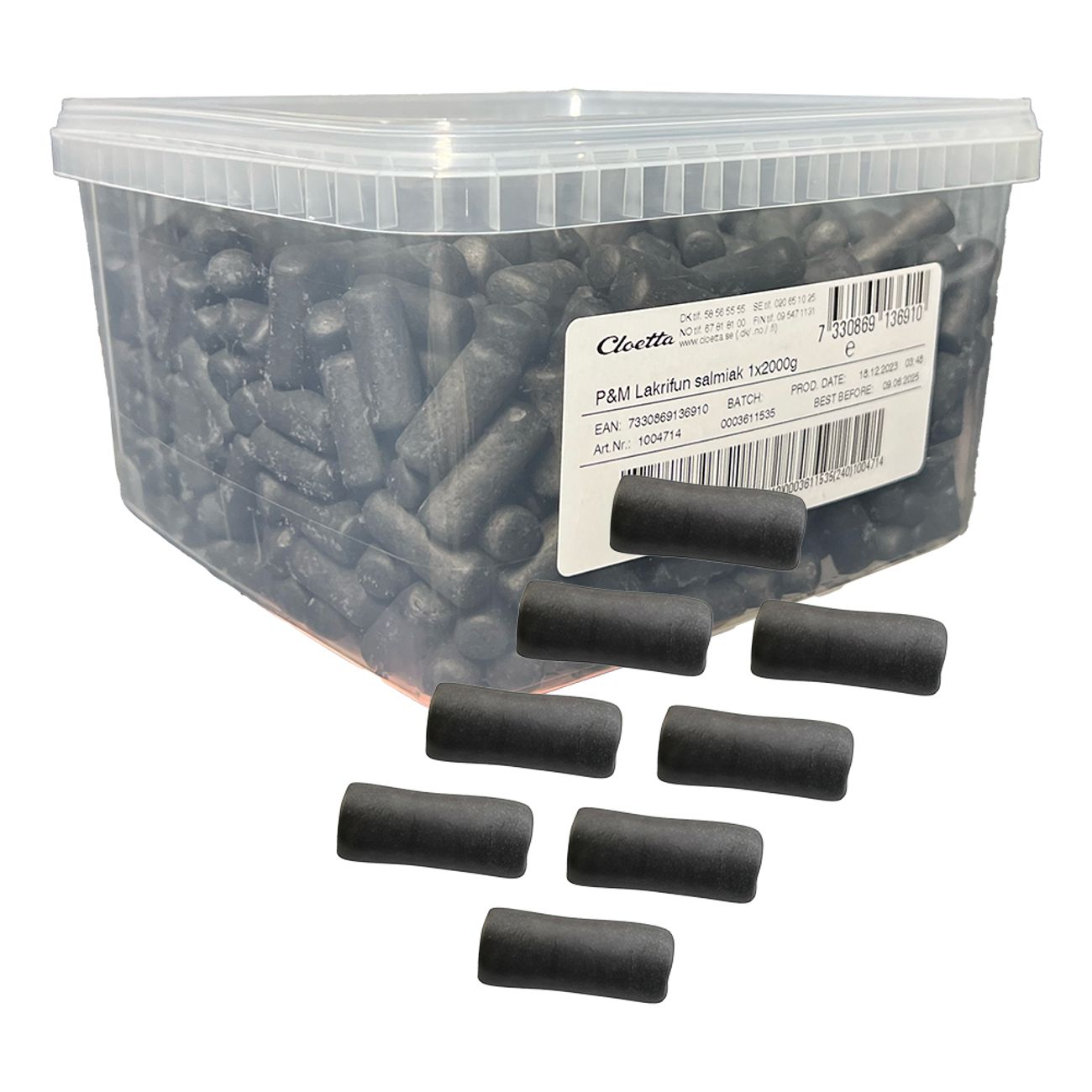Lakrifun Salmiak 2000g Malaco Storpack Lösvikt