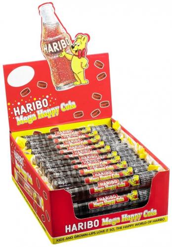 Haribo Mega Roulette Cola 45g 40st - Storpack