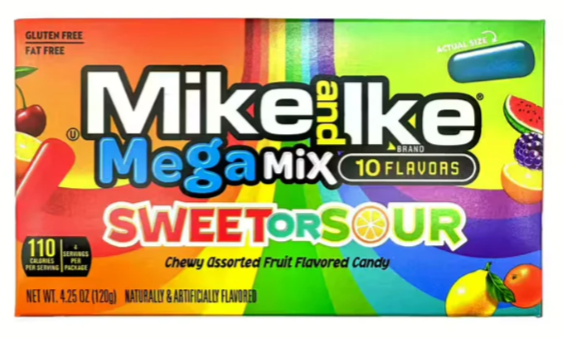 Mike and Ike Sweet or Sour 120g