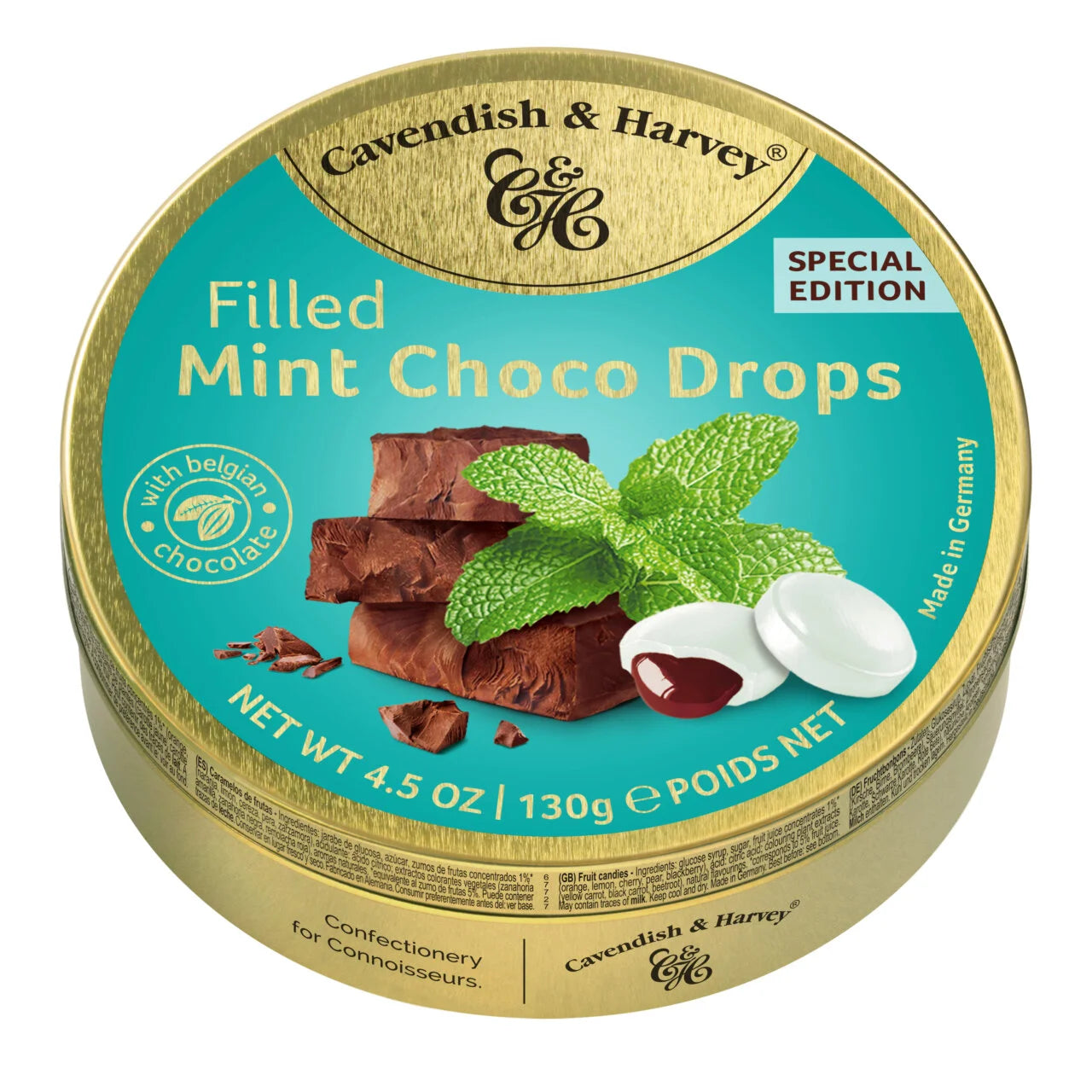 Cavendish Mint Choco filled Drops 130g