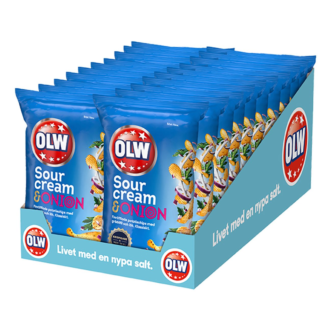 OLW Sourcream & Onion 40g 20st Storpack
