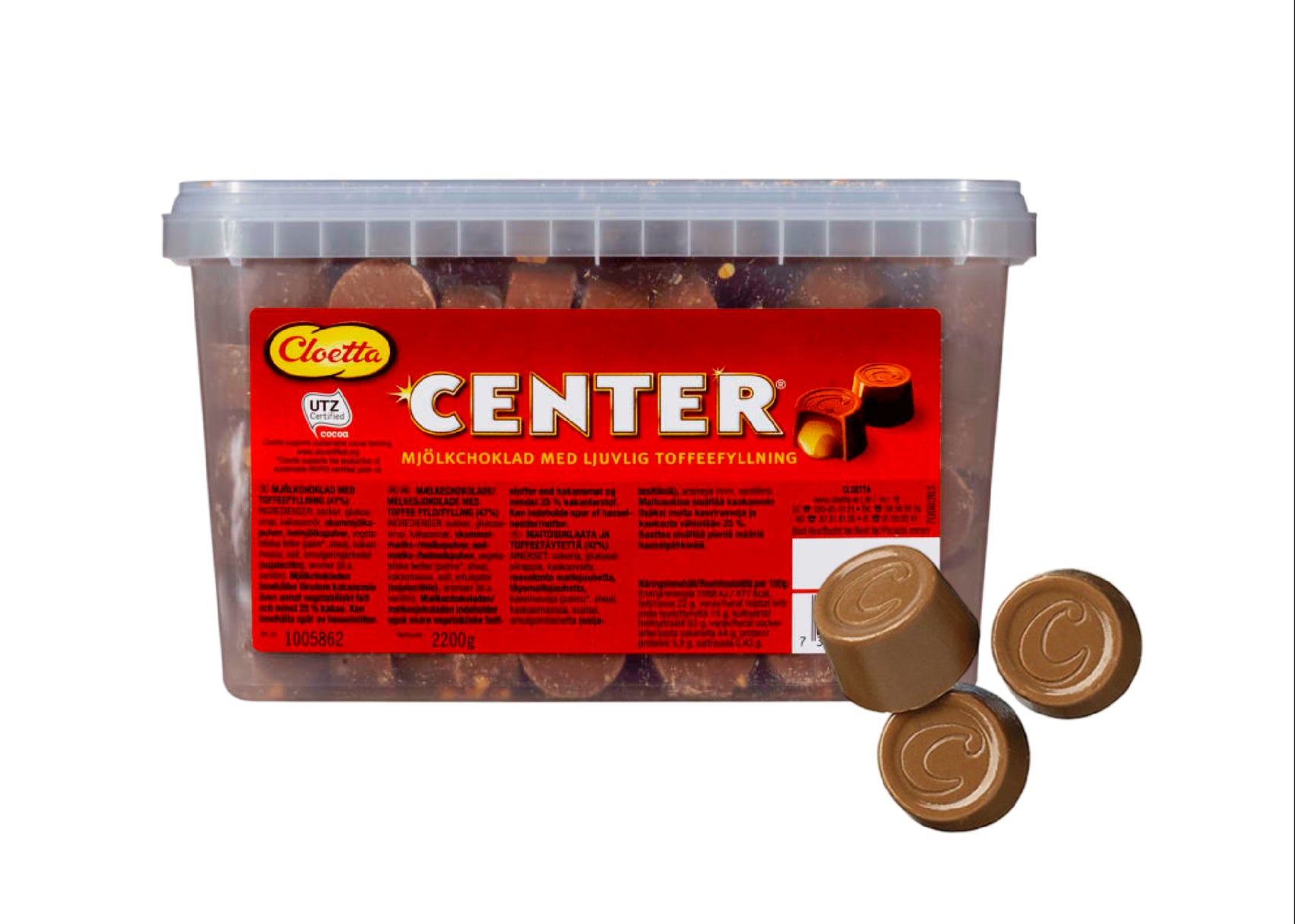 Cloetta Center 2200g Lösvikt Storpack