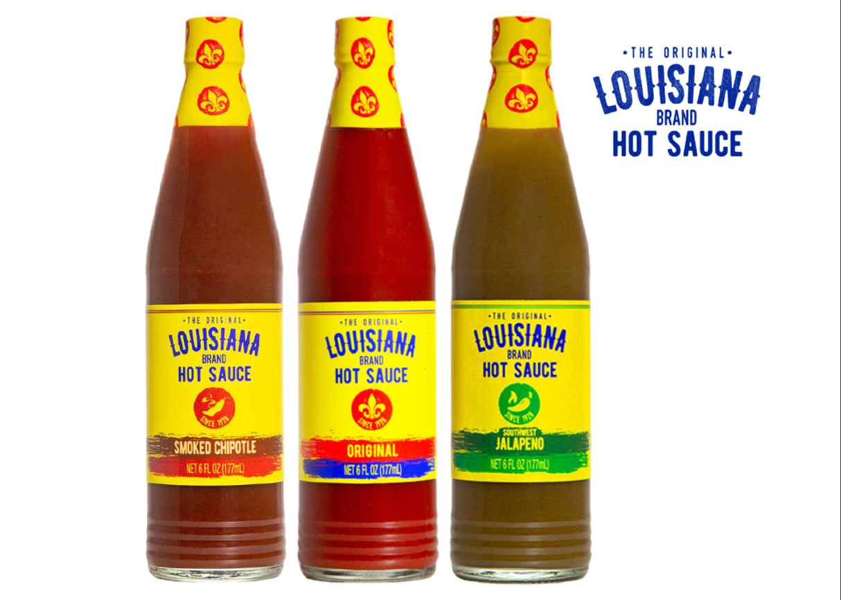 Lousiana Hot Sauce Set 3 x 177 ml