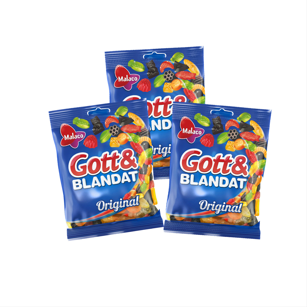 Gott & Blandat 160g,    3-pack Malaco Storpack