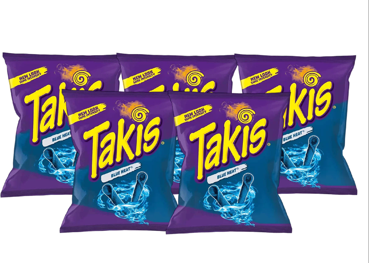 5 x Takis Blue Heat 92g Storpack