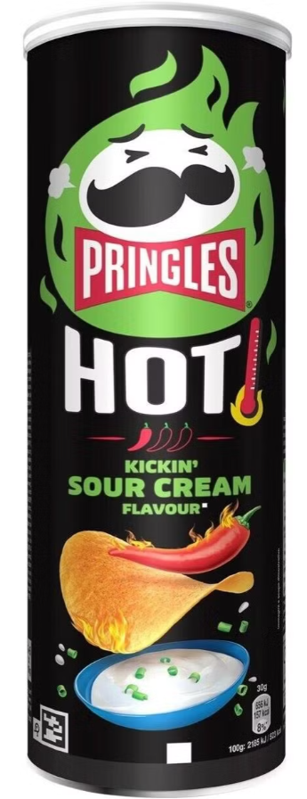 Pringles Hot Kickin Sour Cream 160g