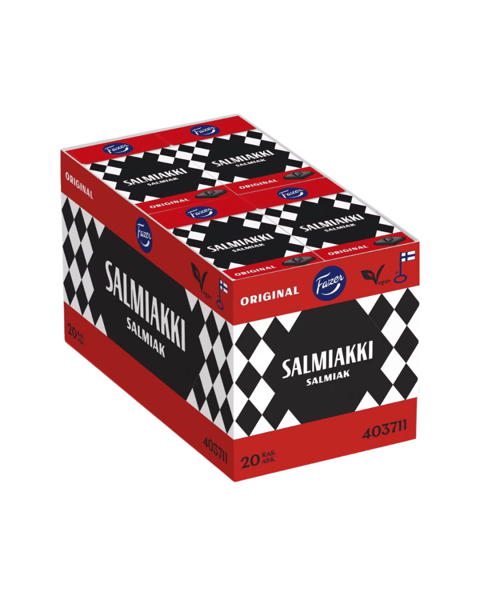 Salmiakki Pastiller 40g 20st - Storpack