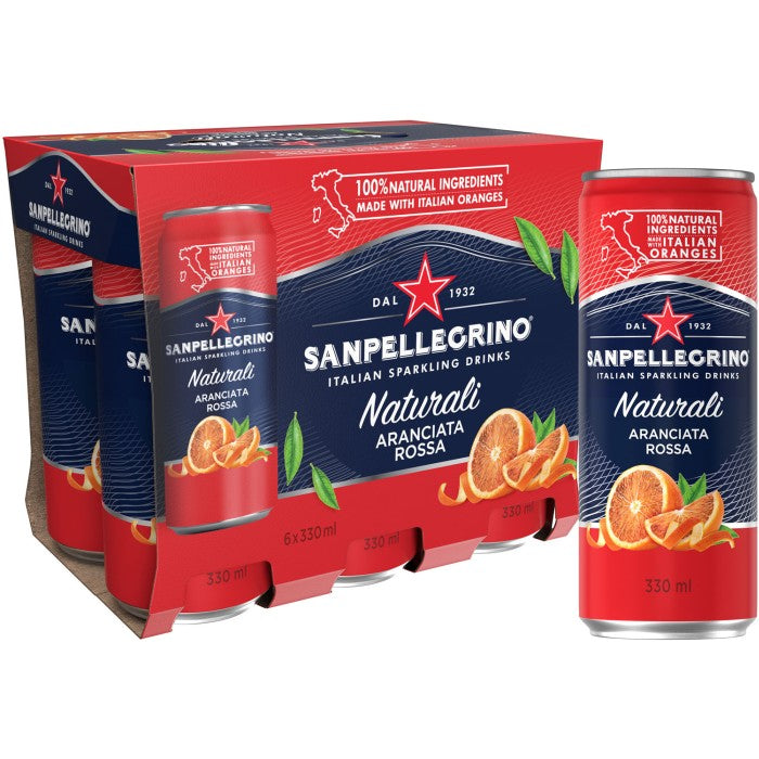 San Pellegrino Aranciata Rossa 33cl 6st Storpack