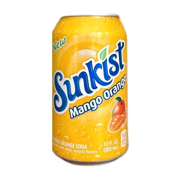 Sunkist Mango Orange 355ml 12st (BF 2025-10-25) Storpack