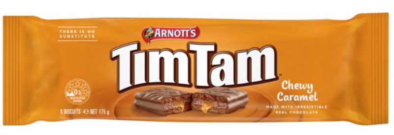 Tim Tam Chewy Caramel Arnott’s 200g ( Bf2025-09-15)