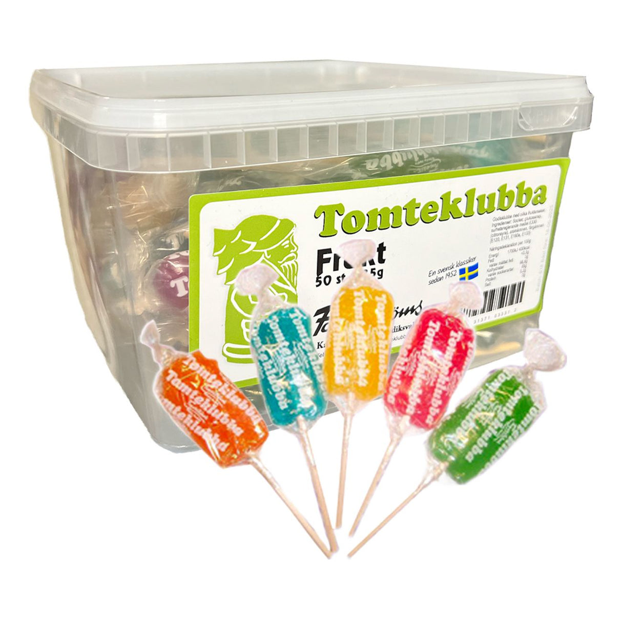 Tomteklubbor Frukt 25g 50st Storpack