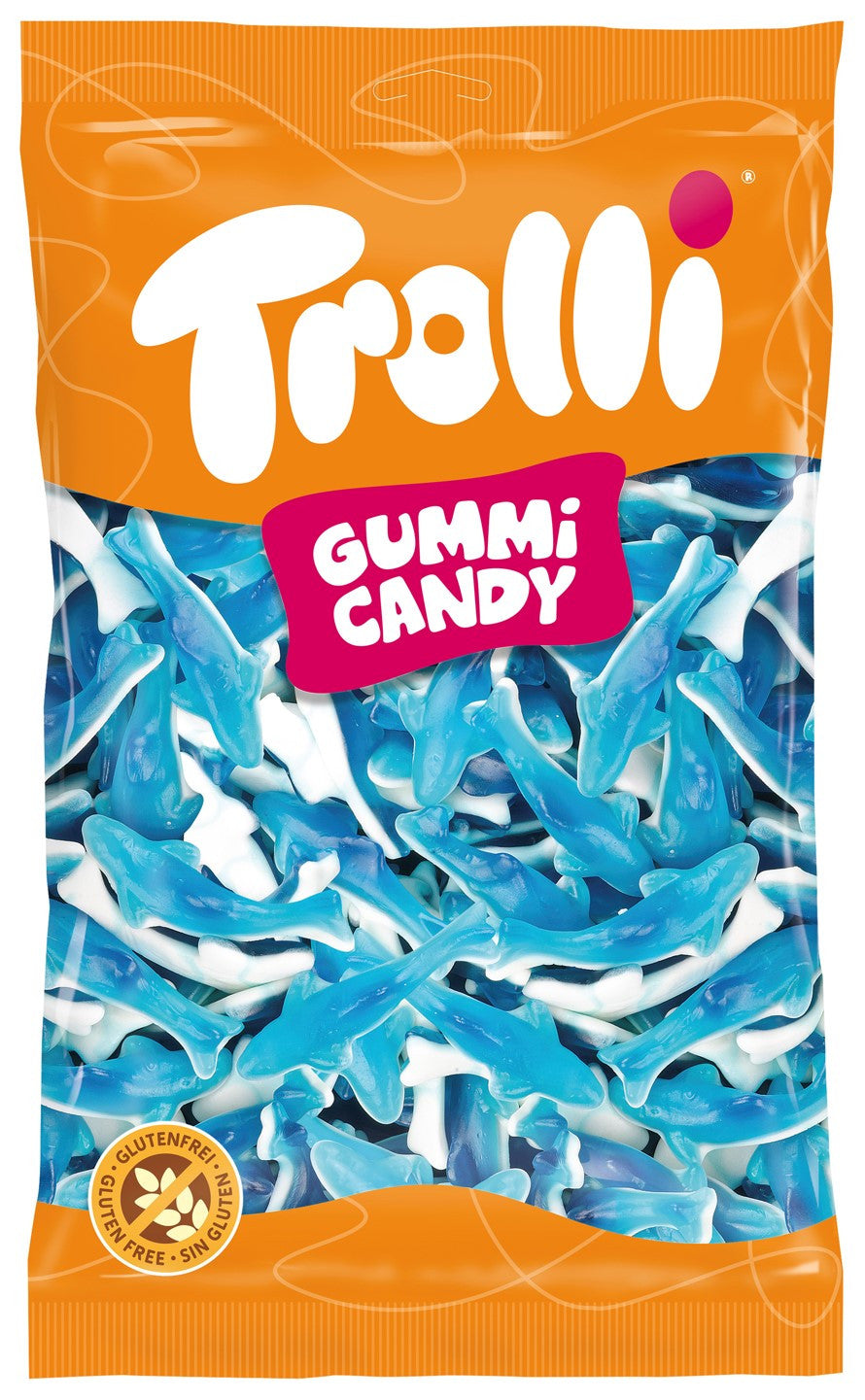 Trolli Blå Hajar 1kg