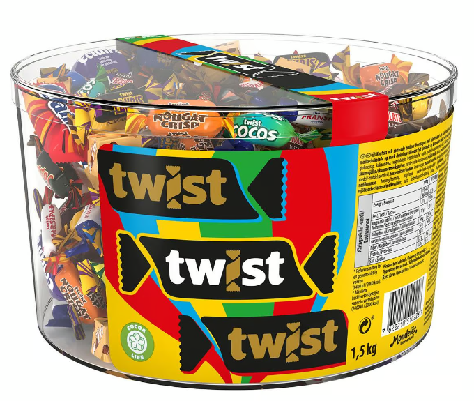 Marabou Twist 1500g Lösvikt Storpack