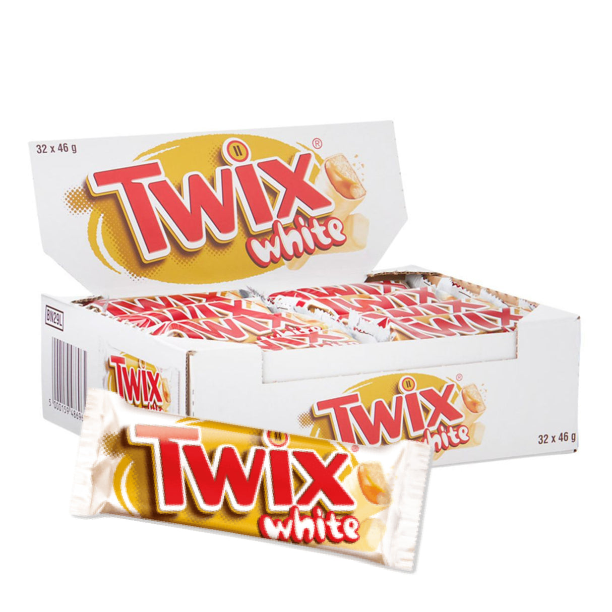 Twix White 46g 32st - Hel kartong. Storpack