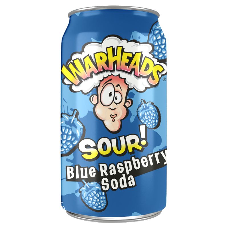 Warheads Sour Soda - Blue Raspberry 355ml