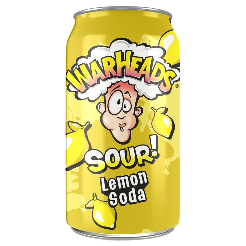 Warheads Sour Soda - Lemon 355ml