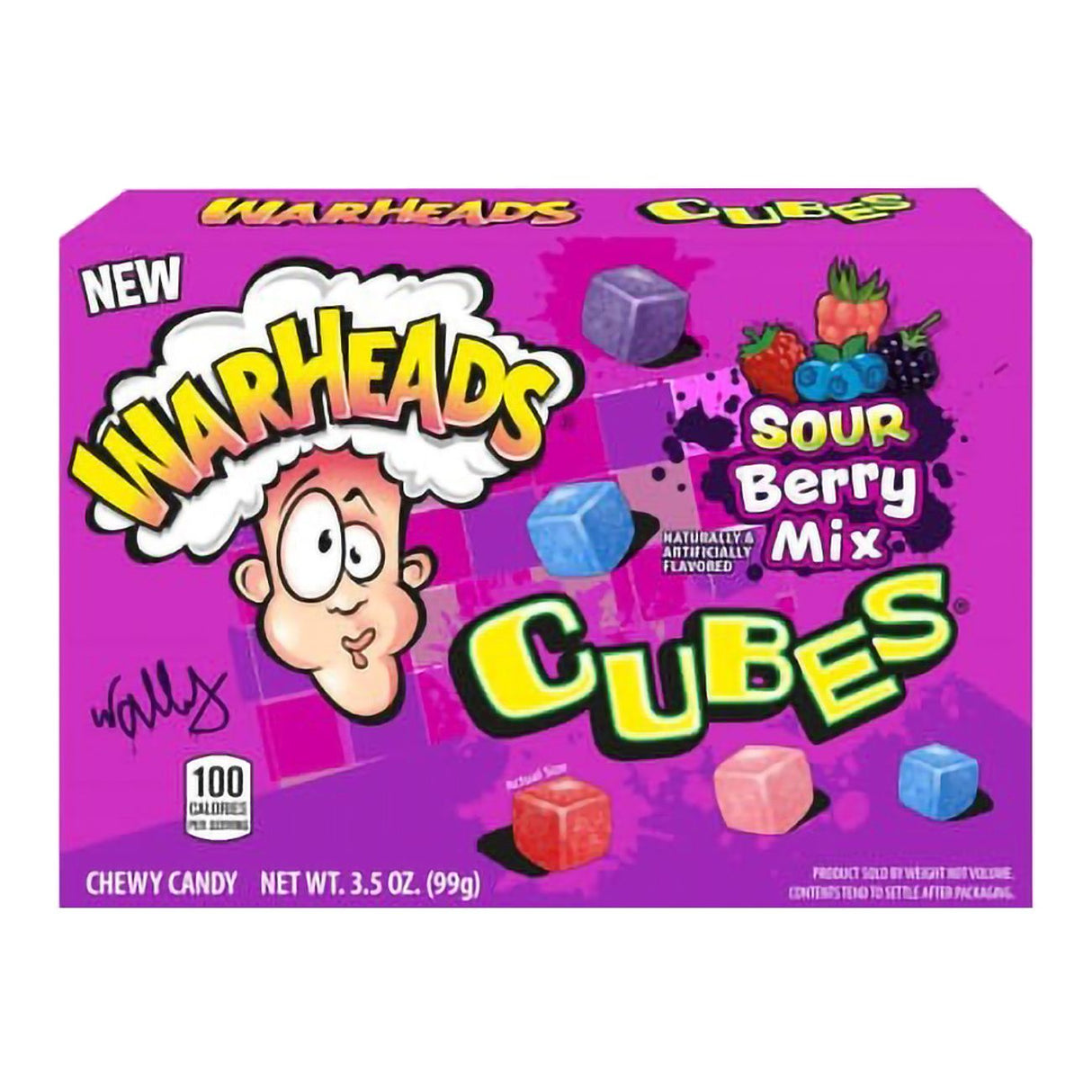 Warheads Sour Berry Mix Cubes 99g